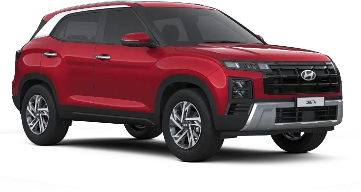 Karakter dinamis pilihan warna cerah menyala Dragon Red Pearl pada bodi luar Hyundai New Creta Manado