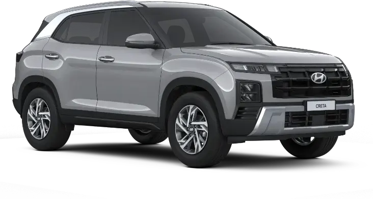 Visual rona bodi modern futuristik futuristik Magnetic Silver Metallic mobil keluarga Hyundai New Creta Manado