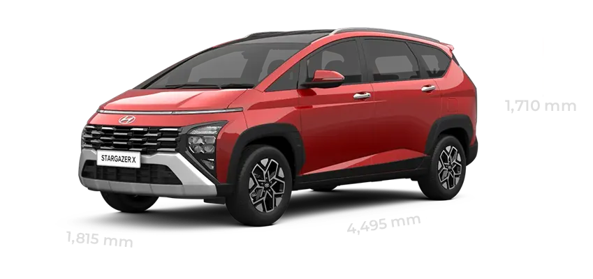 Spesifikasi ukuran dimensi ground clearance dan eksterior Hyundai Stargazer X wilayah Manado di Dealer Hyundai Gowa Manado