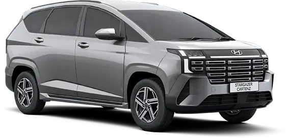 Visual warna bodi modern Magnetic Silver Metallic mobil Hyundai Stargazer Cartenz Manado