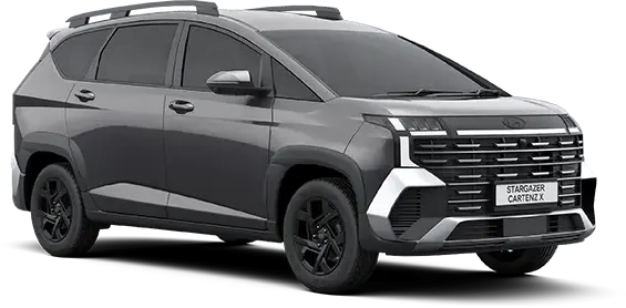 Varian warna abu-abu kokoh Titan Gray Metallic untuk unit tangguh Hyundai Stargazer Cartenz X Manado