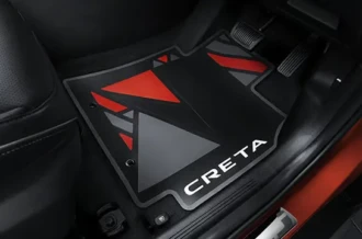 Variasi karpet karet tahan cuaca All Weather Mat warna hitam Hyundai New Creta Manado