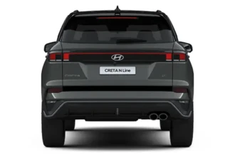 Desain lampu belakang horizontal modern Connecting LED Tail Lamps Hyundai New Creta Manado