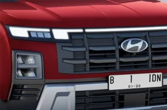 Tampilan lampu sipit futuristik New LED Daytime Running Lights DRL mobil Hyundai New Creta Manado