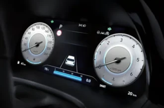 Tampilan panel instrumen digital layar jernih 12.3 inch Supervision TFT LCD Cluster Hyundai Palisade Manado