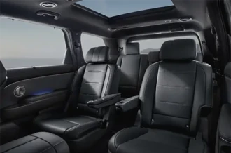 Konfigurasi interior mewah kapasitas 7 seater dengan Captain Seat premium pada Hyundai Palisade Hybrid Sulawesi Utara