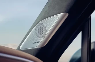 Kualitas audio jernih megah dari speaker konser BOSE Premium Sound System interior Hyundai Palisade Hybrid Manado