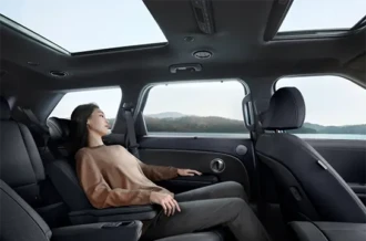Fitur pijat kenyamanan kursi baris kedua Dynamic Body Care 2nd row seat pada Hyundai Palisade Hybrid Manado