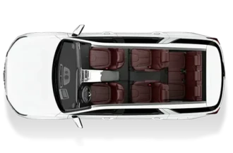 Pilihan kemewahan tema warna kabin kulit Premium Burgundy Interior Color pada Hyundai Palisade diler Manado