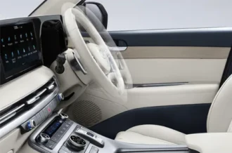 Kemudahan penyesuaian posisi setir kemudi Tilt and Telescopic Steering Wheel pada Hyundai Palisade Manado