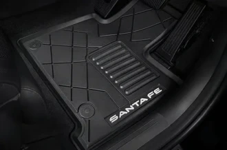 Aksesoris karpet lantai premium 3D Floor Mat resmi untuk mobil Hyundai Santa Fe Manado