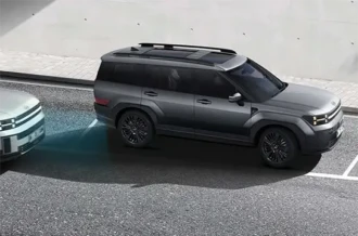 Radar canggih pendeteksi titik buta berkendara Blind Spot Collision Avoidance Assist pada Hyundai Santa Fe Manado