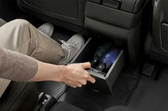 Laci penyimpanan serbaguna tambahan baris kedua Rear Lower tray Storage Hyundai Santa Fe Manado