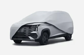 Sarung pelindung bodi mobil Car Cover resmi pelindung cuaca Hyundai Stargazer diler Manado