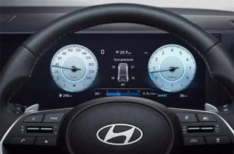 Indikator pemantau tekanan angin ban digital Tire Pressure Monitoring System Hyundai Stargazer Cartenz diler Manado